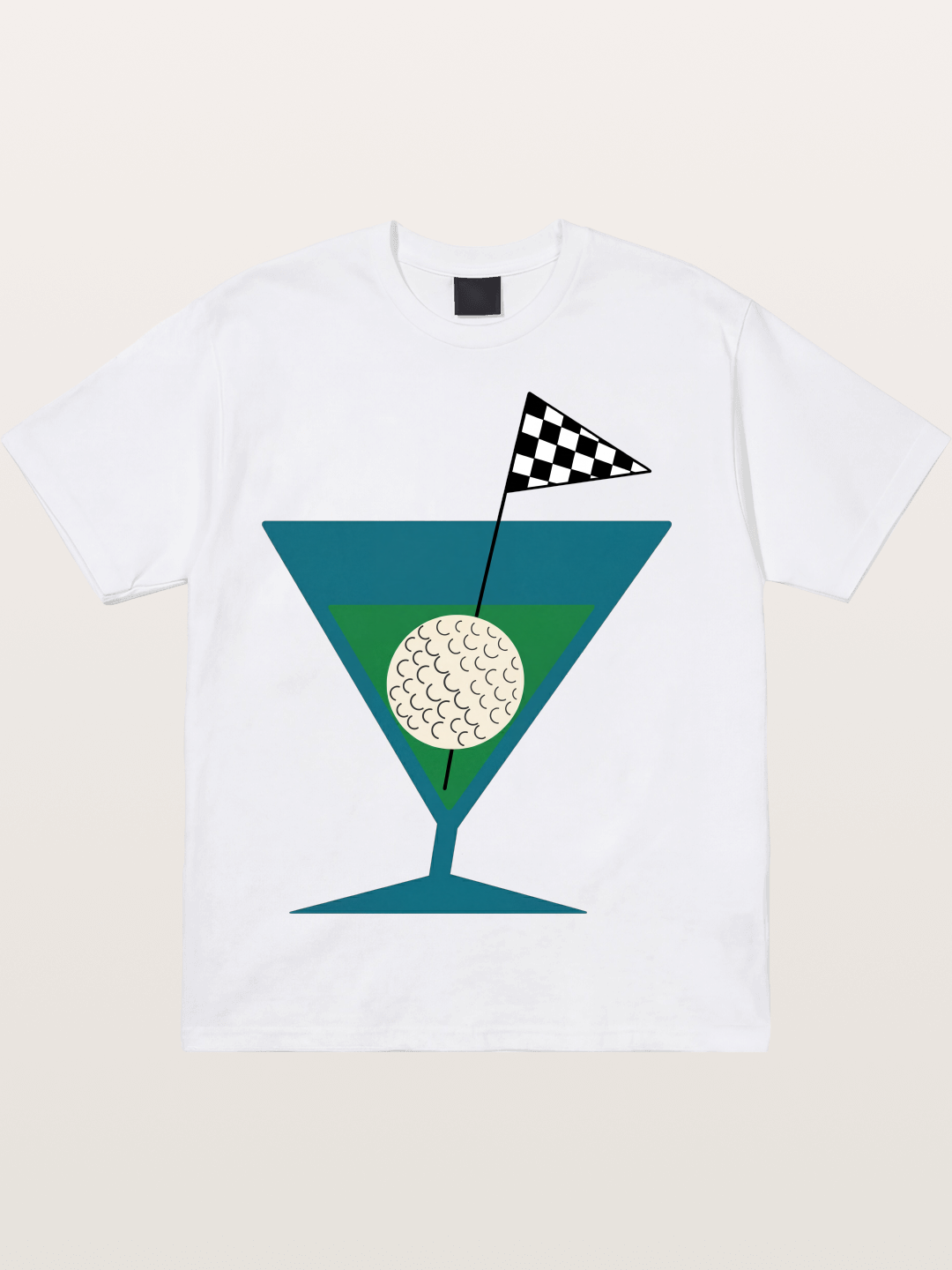 Golf Martini Cotton T-shirt
