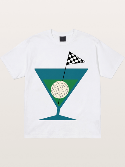 Golf Martini Cotton T-shirt