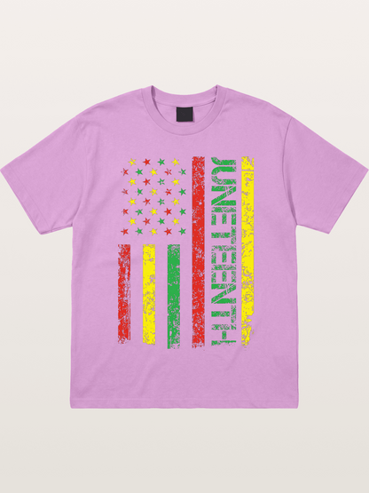Juneteenth Stars and Stripes Design Gildan T-shirt