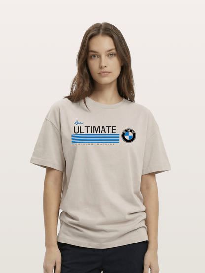 The Ultimate Driving Machine Print Cotton T-shirt