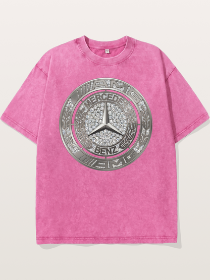 Mercedes Diamond Logo Art Washed T-shirt