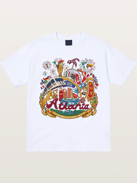 Atlanta 2026 World Cup Poster Gildan T-shirt