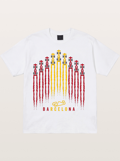 Barcelona GP Racing Column Streaks Cotton T-shirt