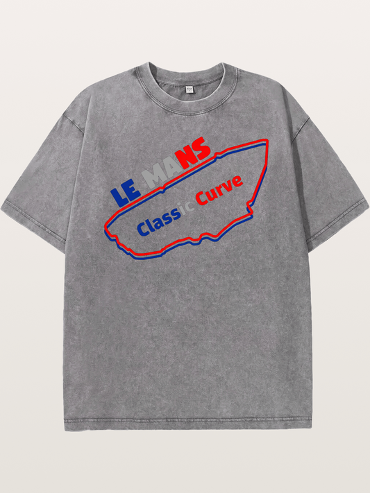 Le Mans Curve Washed T-shirt--