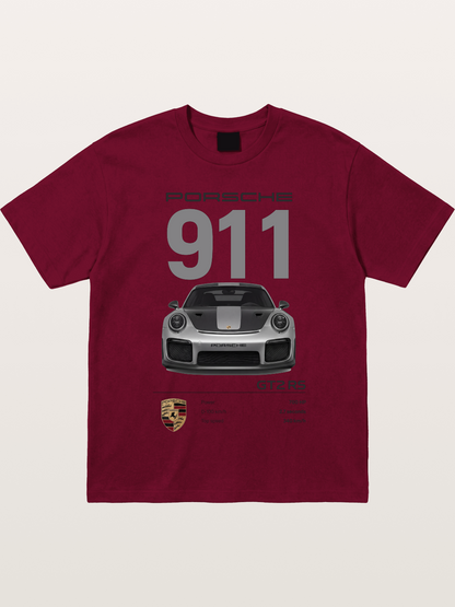 Porsche 911 GT2RS Front View Specs Gildan T-shirt