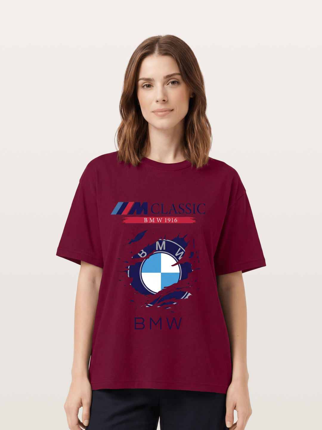 BMW M Colors Tear Effect Gildan T-shirt