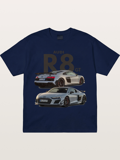 Audi R8 GT Front Rear View Gildan T-shirt