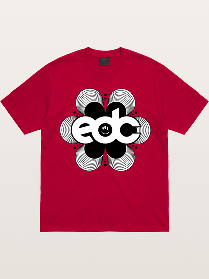 EDC Wavy Daisy Logo Design Gildan T-shirt
