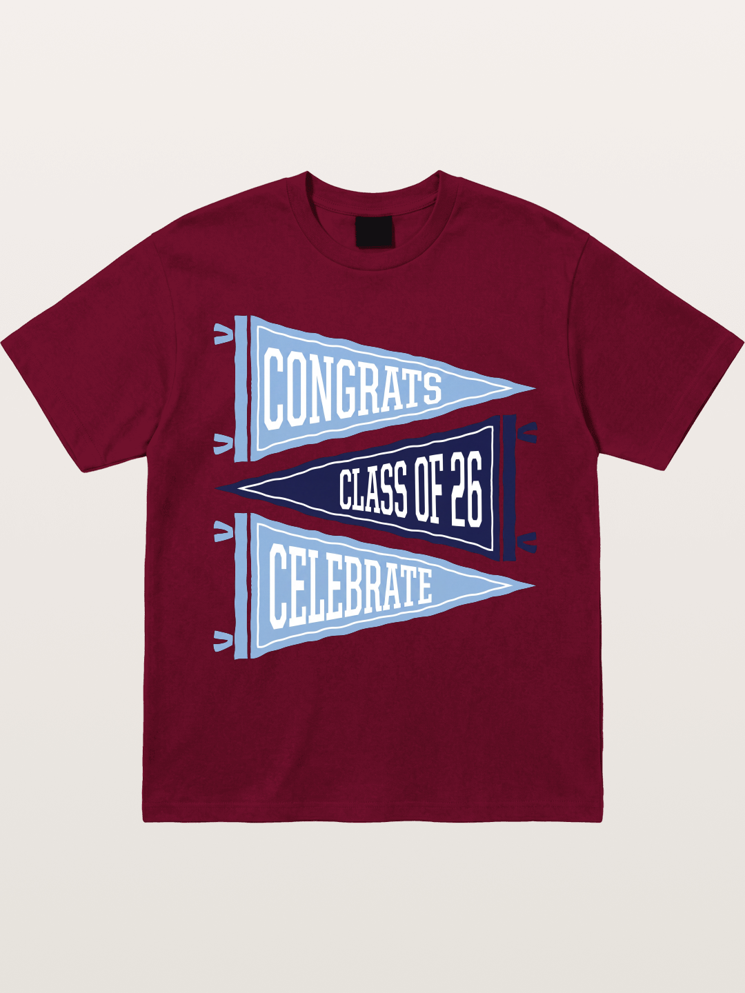 lass Of 26 Graduation Pennant Set Gildan T-shirt
