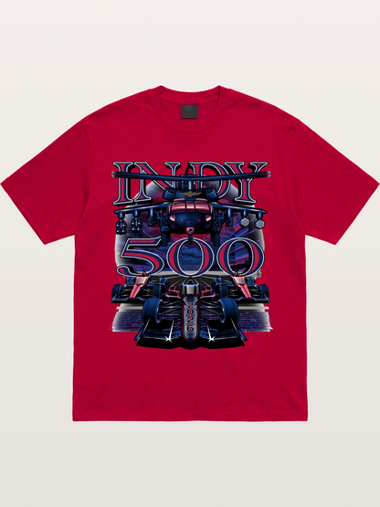 Indy 500 2026 Race Car Neon Art Gildan T-shirt