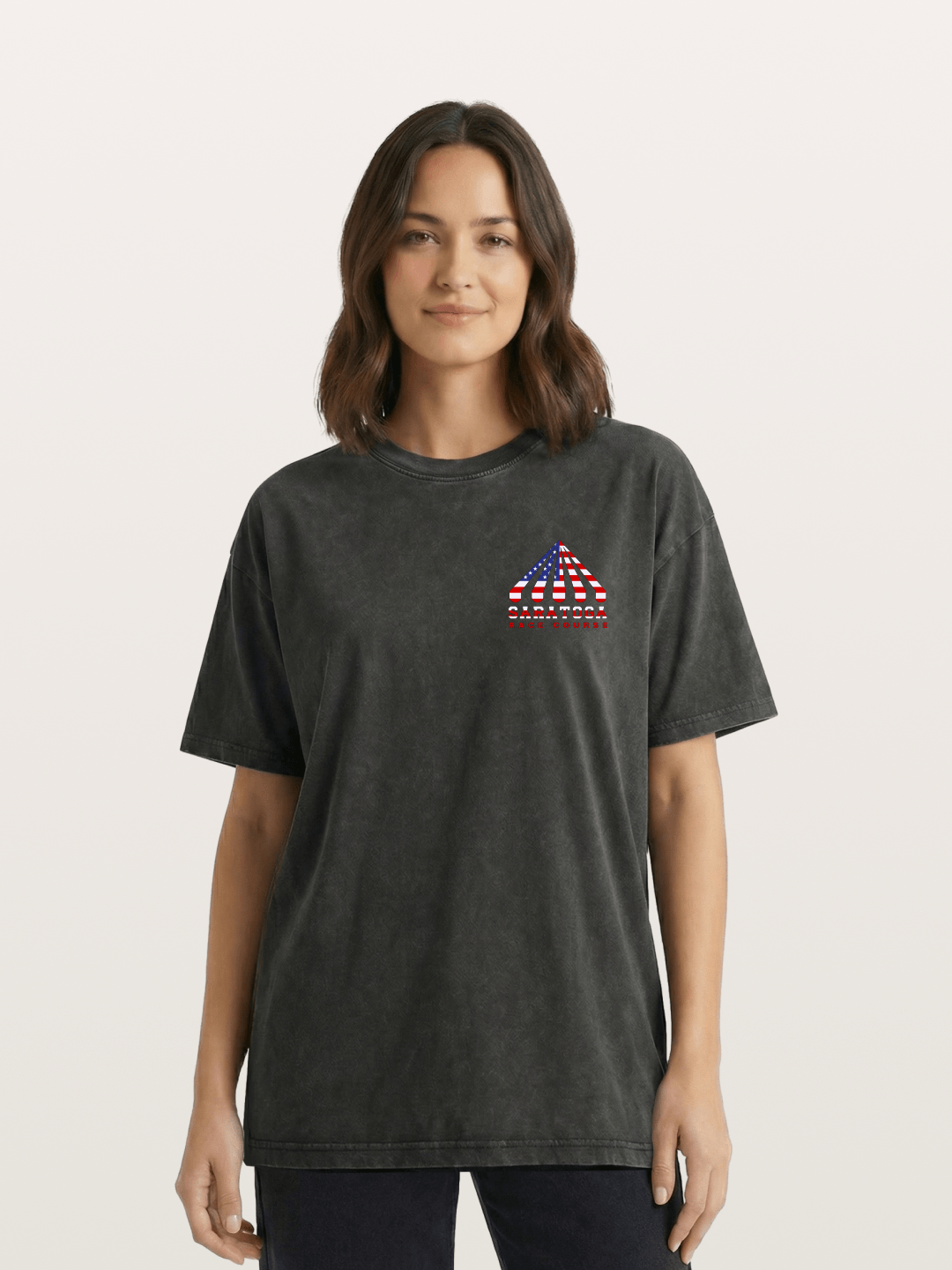 Saratoga Star Spangled Tent Top Washed T-shirt