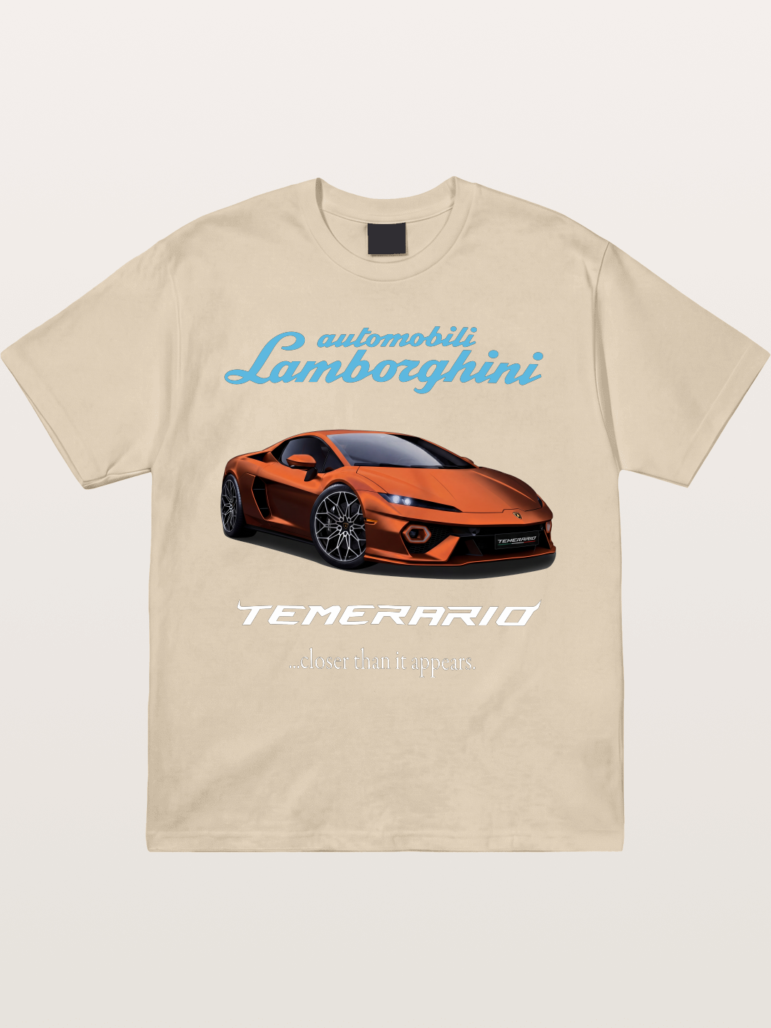 Lamborghini Temerario Orange Sports Car Gildan T-shirt
