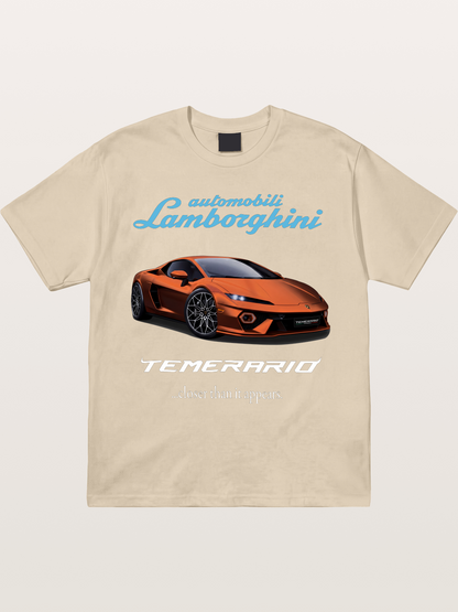 Lamborghini Temerario Orange Sports Car Gildan T-shirt