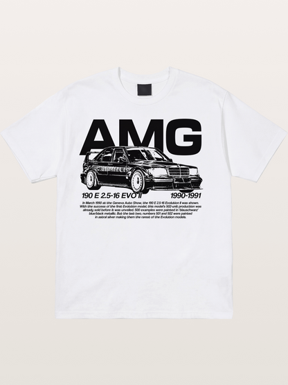 AMG 190E EVO Racing Car Art Cotton T-shirt