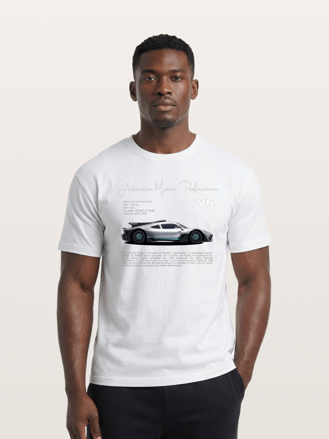 V6 Hybrid Power Cotton T-shirt