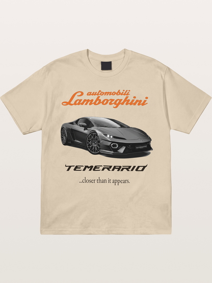 Lamborghini Temerario Grey Sports Car Gildan T-shirt