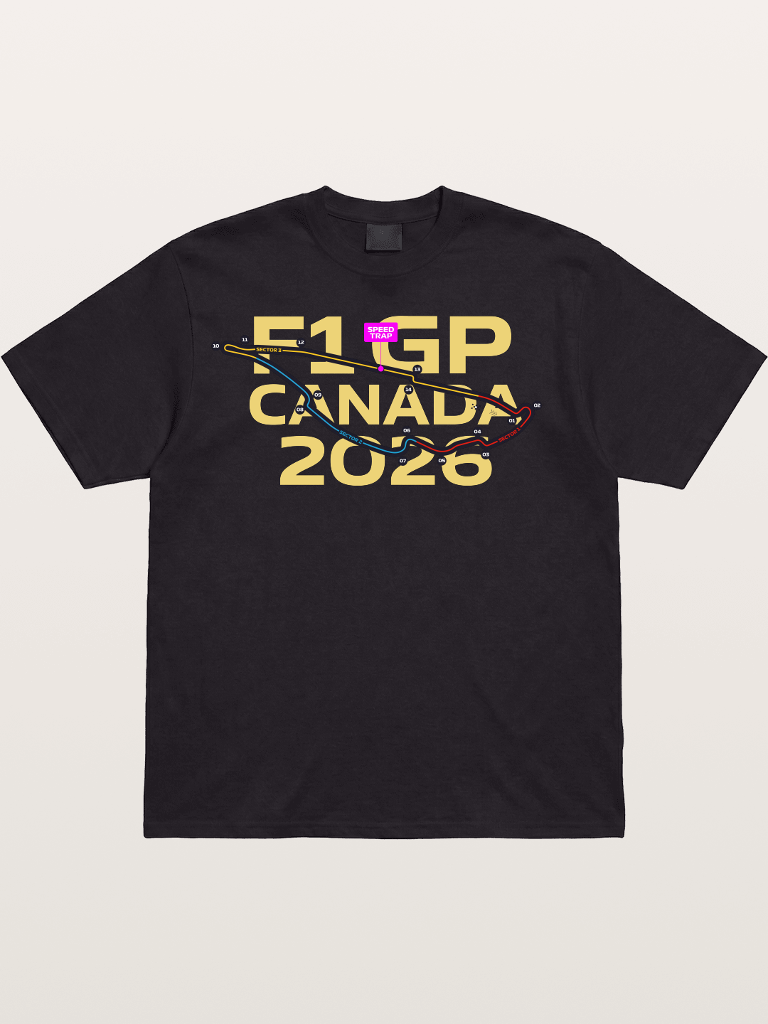 F1 Canada 2026 Track Map Cotton T-shirt
