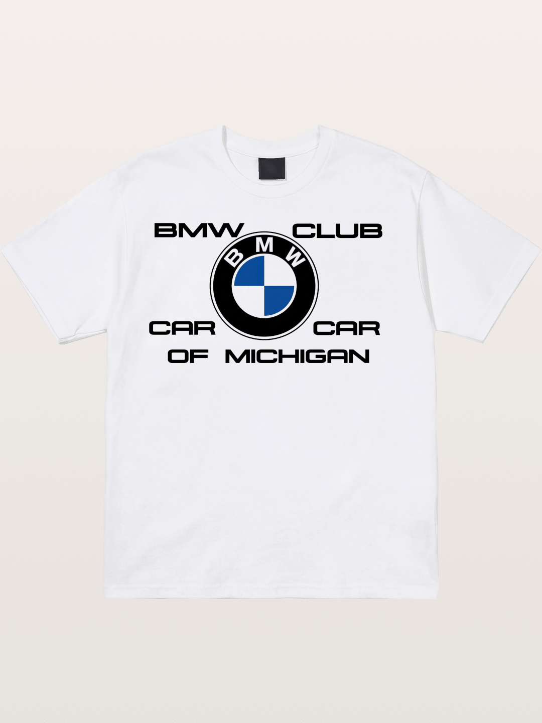 BMW Car Club Michigan Logo Cotton T-shirt
