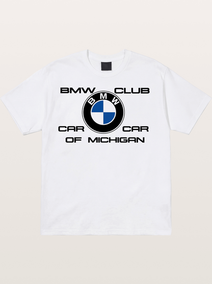 BMW Car Club Michigan Logo Cotton T-shirt