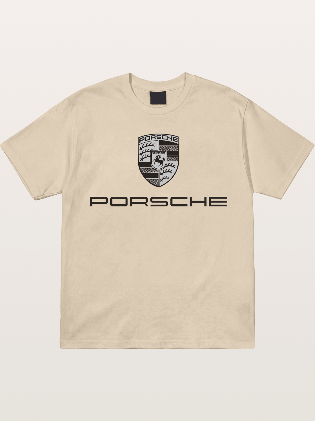 Monochrome Porsche Crest Gildan T-shirt