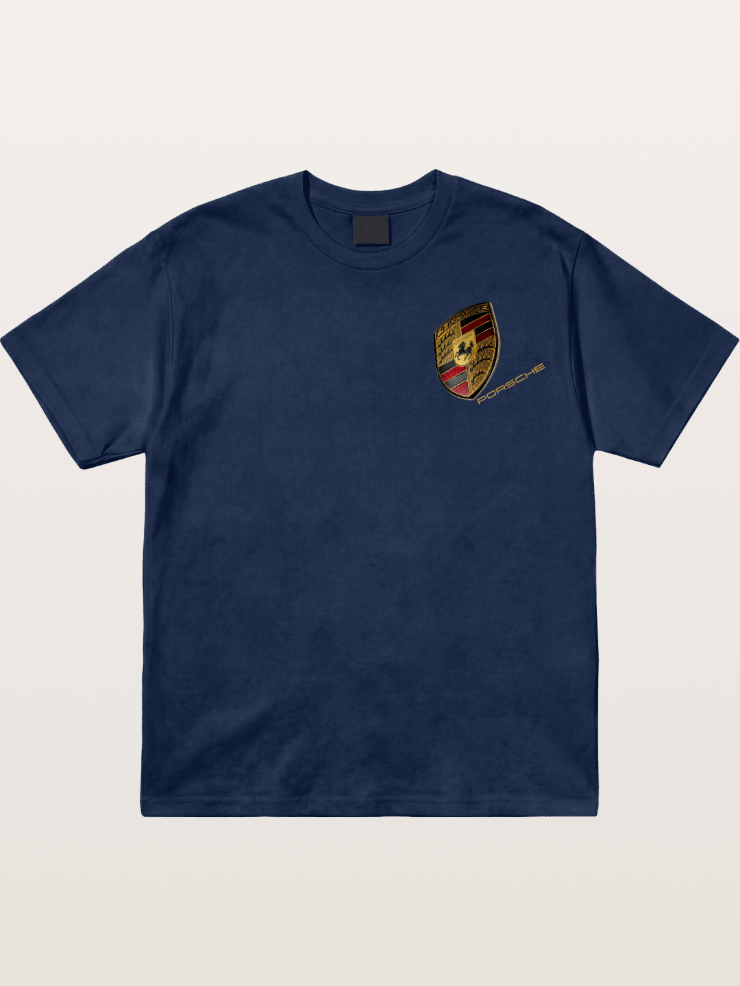 Porsche Classic Emblem Art Cotton T-shirt