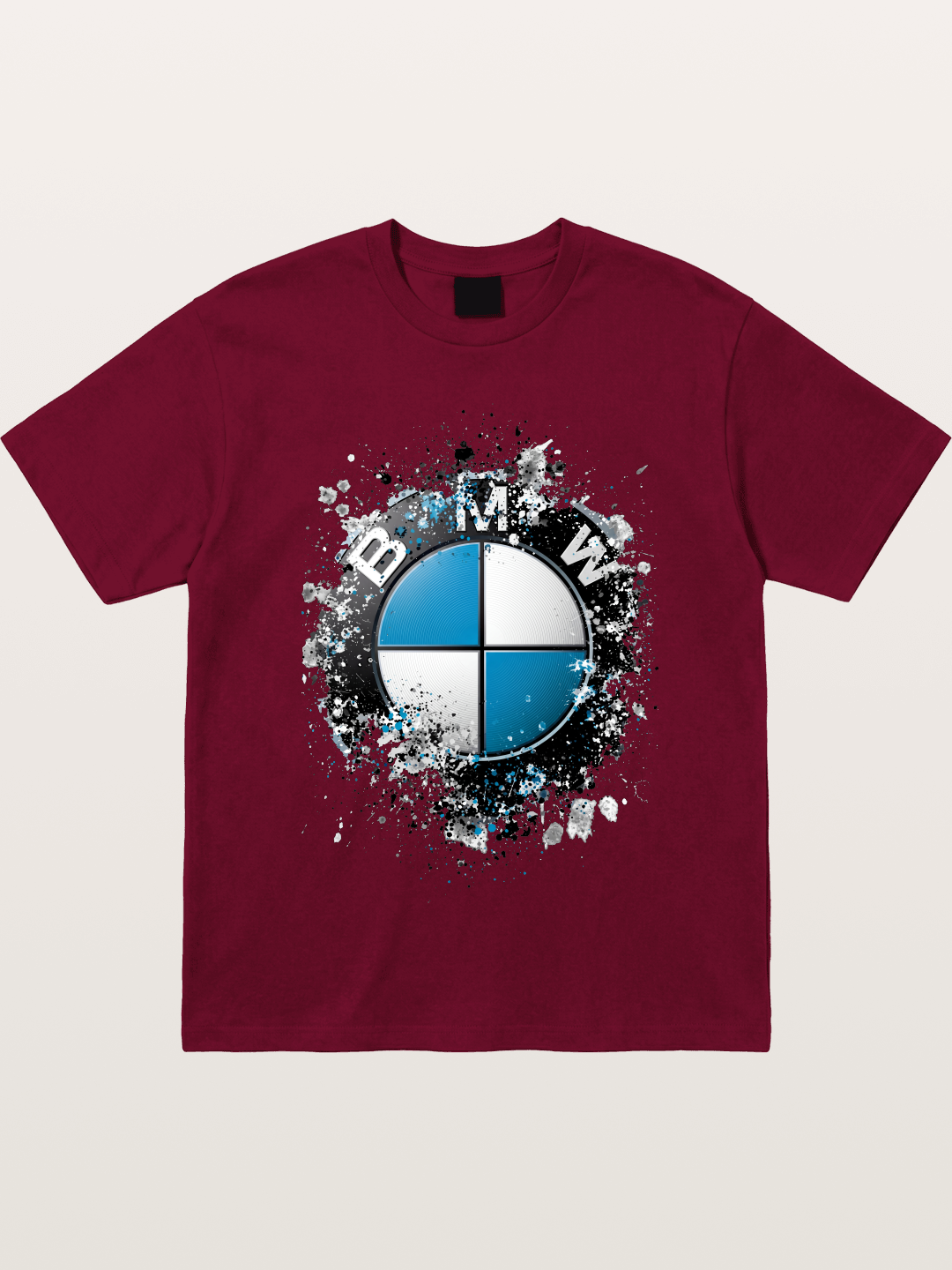 BMW Splash Paint Round Logo Gildan T-shirt
