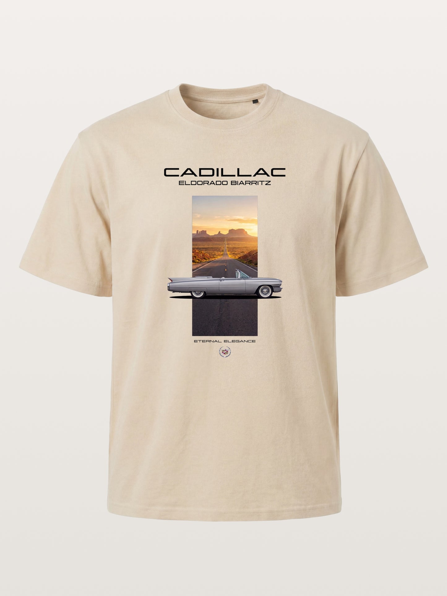 Cadillac Eldorado Desert Sunset Card Gildan T-shirt