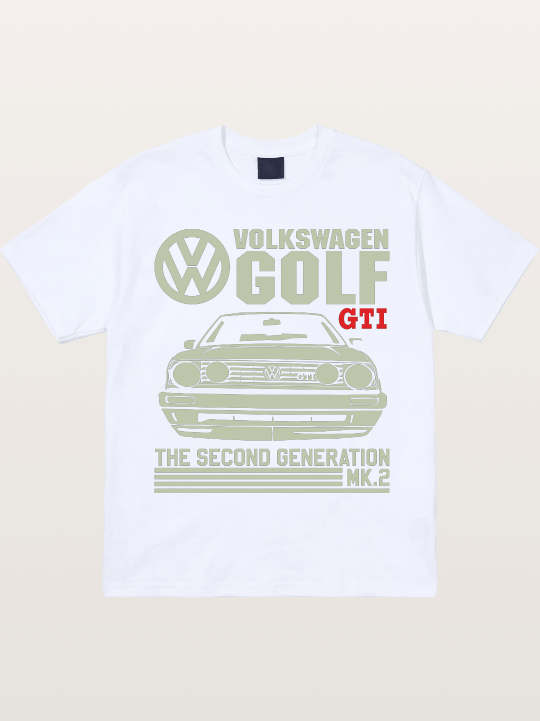 Volkswagen Golf MK2 Outline Gildan T-shirt