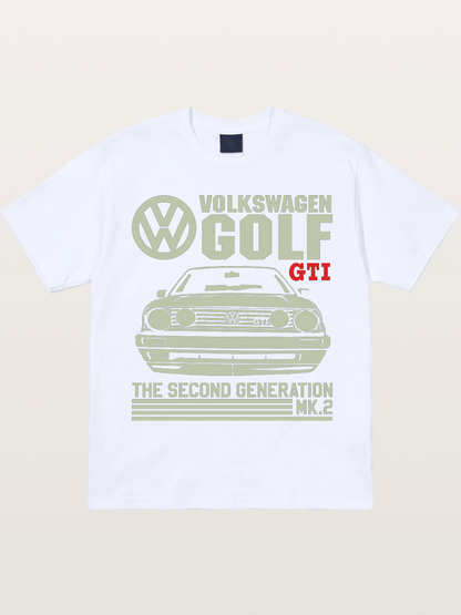 Volkswagen Golf MK2 Outline Gildan T-shirt