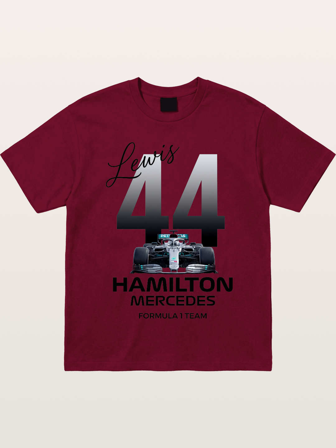 Lewis Hamilton Mercedes 44 Design Gildan T-shirt