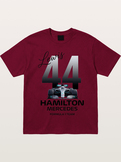 Lewis Hamilton Mercedes 44 Design Gildan T-shirt