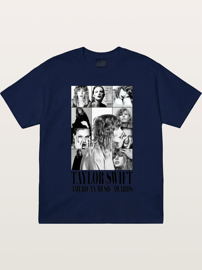 Taylor Swift AMA Collage Print Gildan T-shirt