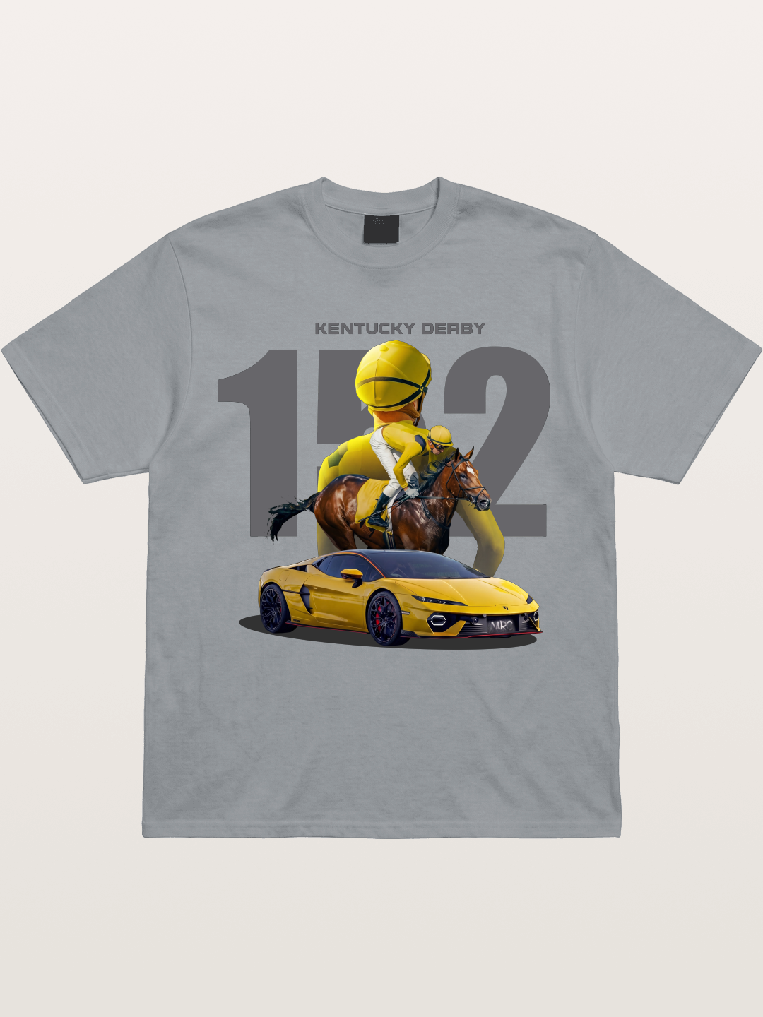 Derby Horse & Lambo Art Gildan T-shirt