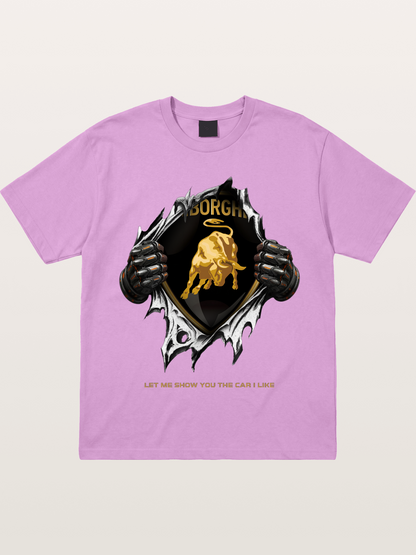 Lamborghini Bull Crest Tear Through Gildan T-shirt