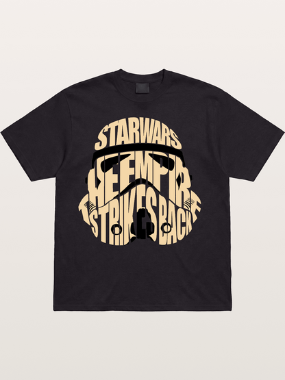 Star Wars Stormtrooper Word Art Design Cotton T-shirt