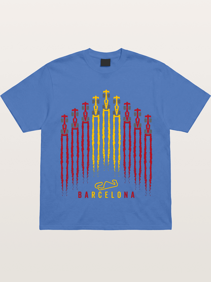 Barcelona GP Racing Column Streaks Gildan T-shirt