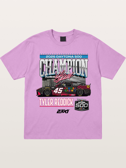 Tyler Reddick Daytona 500 Champion Print Gildan T-shirt