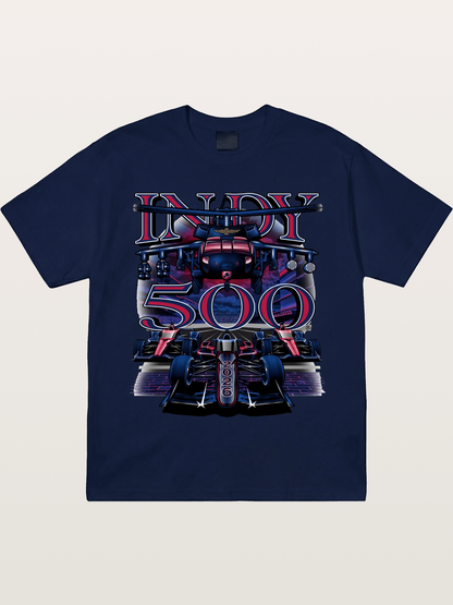 Indy 500 2026 Race Car Neon Art Gildan T-shirt