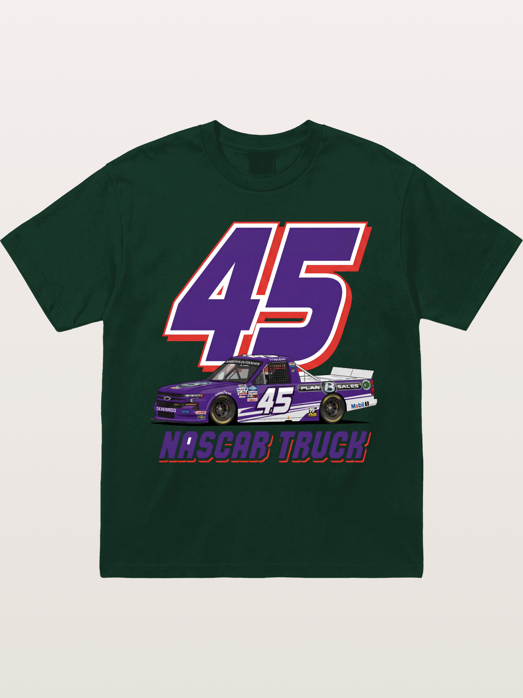 Purple 45 Racer Gildan T-shirt