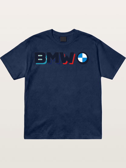 BMW Modern Typography Logo Cotton T-shirt