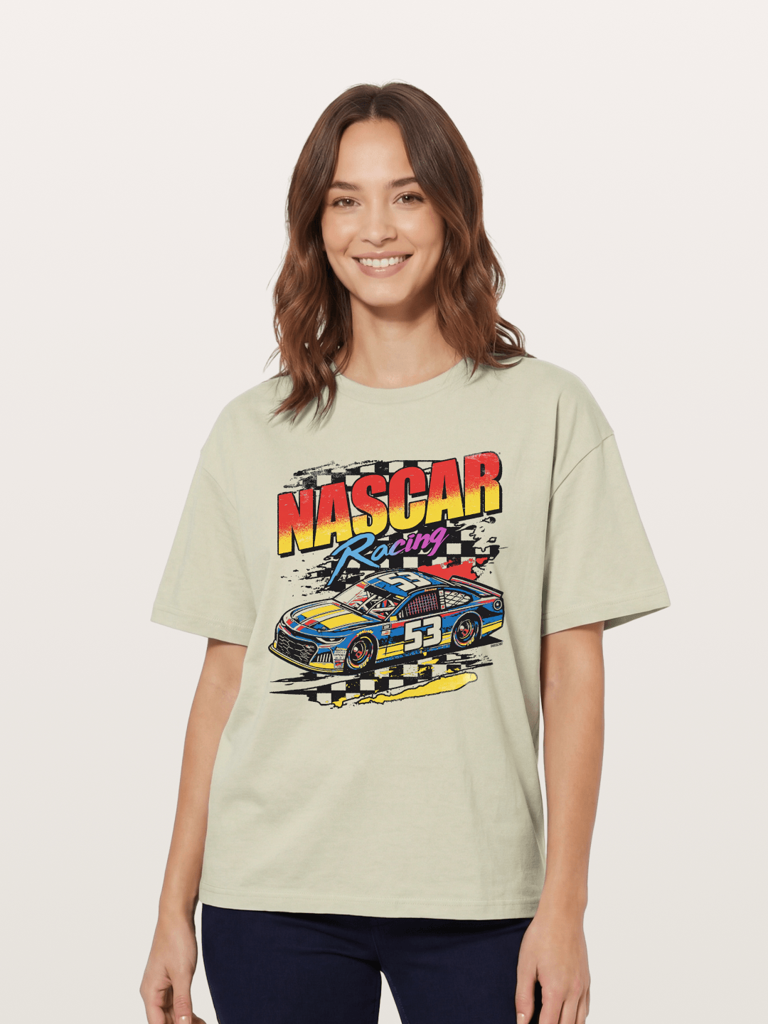 Checkered Flag 53 Cotton T-shirt