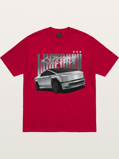 Cybertruck Graffiti Typography Gildan T-shirt