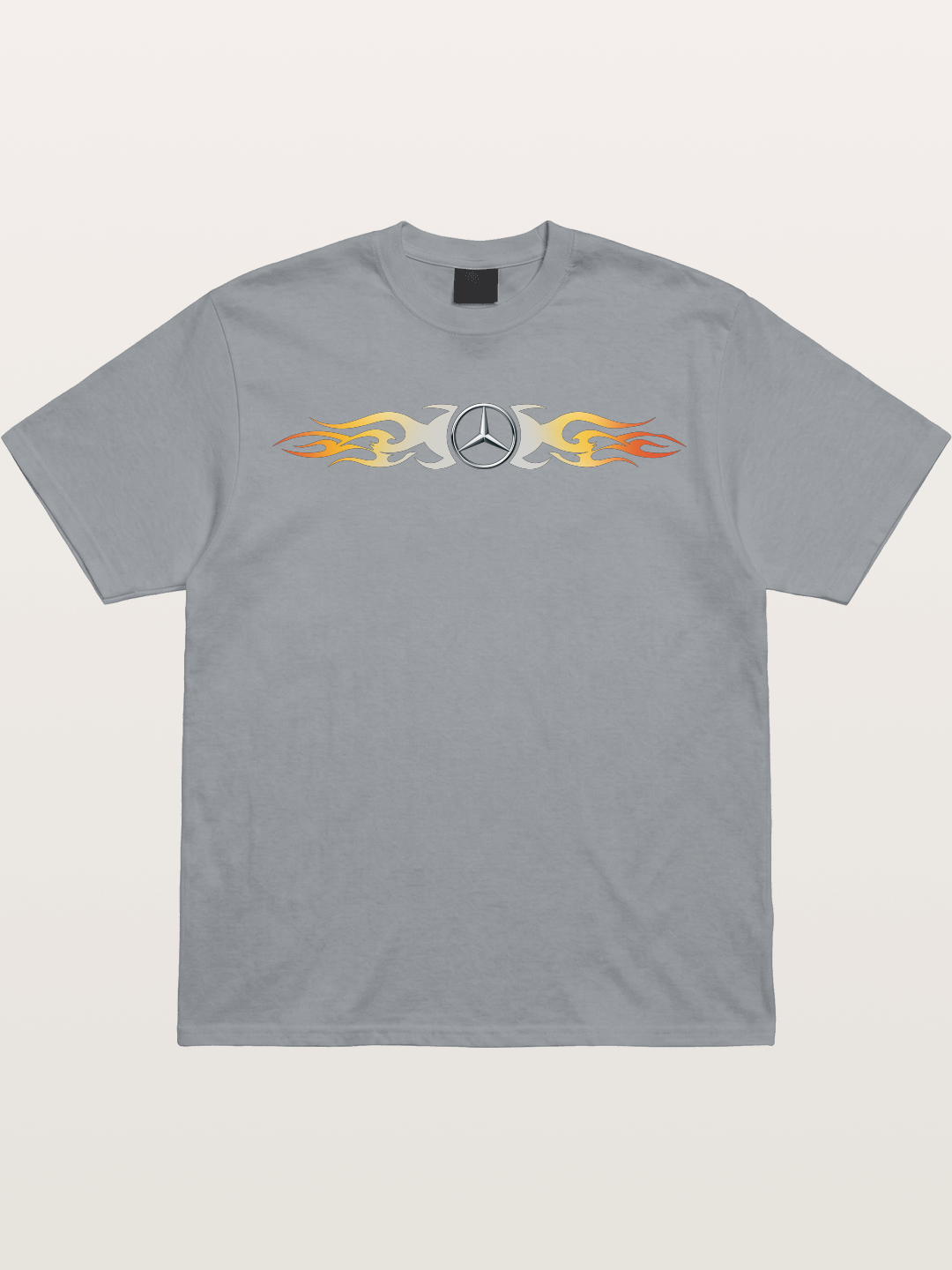 Mercedes Star Flame Stripe Gildan T-shirt