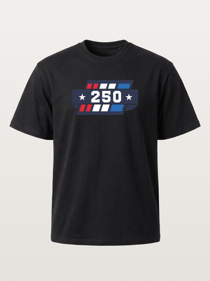 250th Anniversary Star Stripes Badge Gildan T-shirt