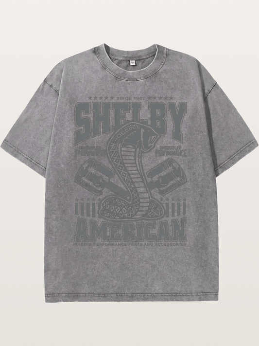 Shelby American Cobra Print Washed T-shirt
