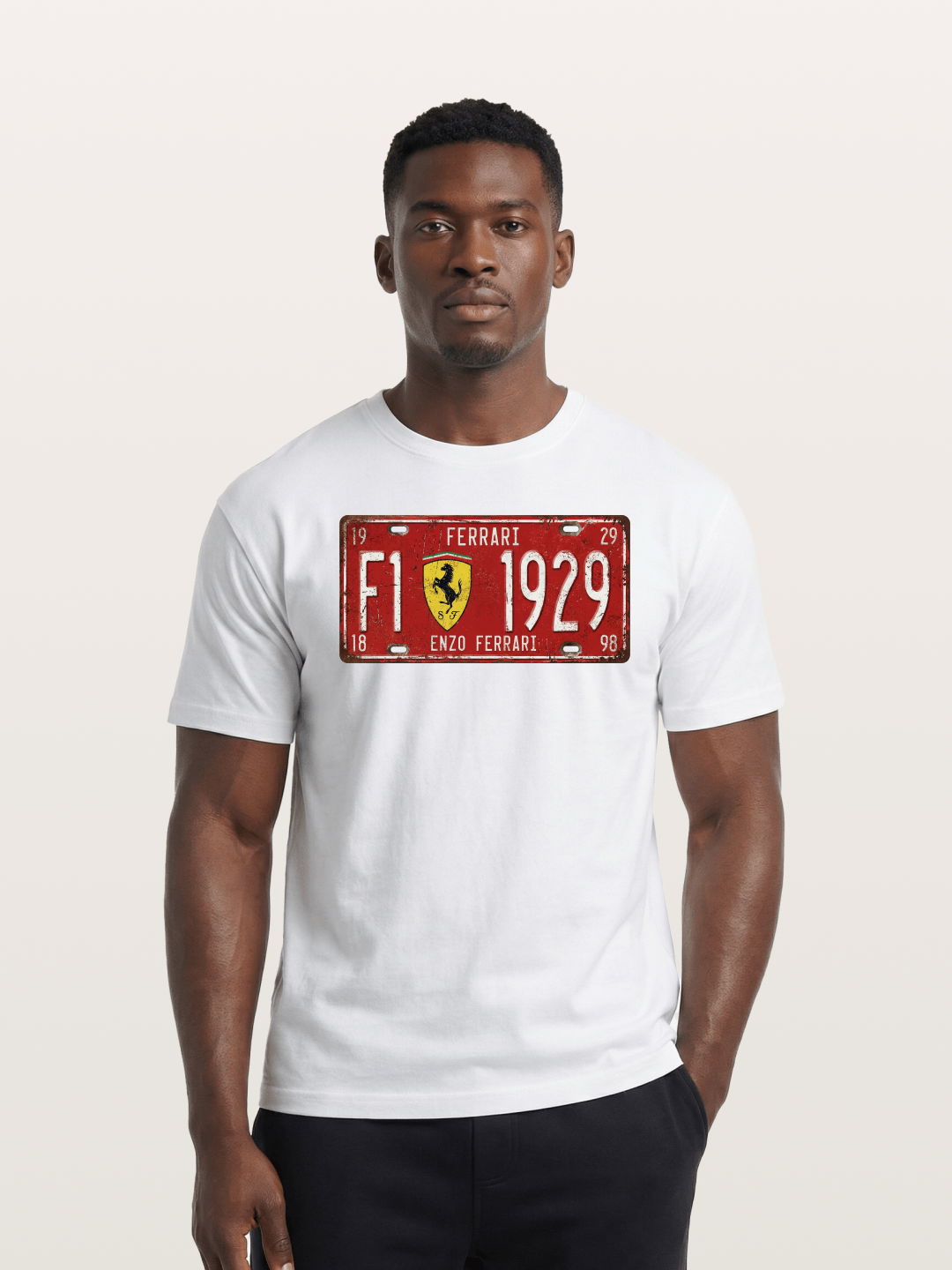 license plate Cotton T-shirt