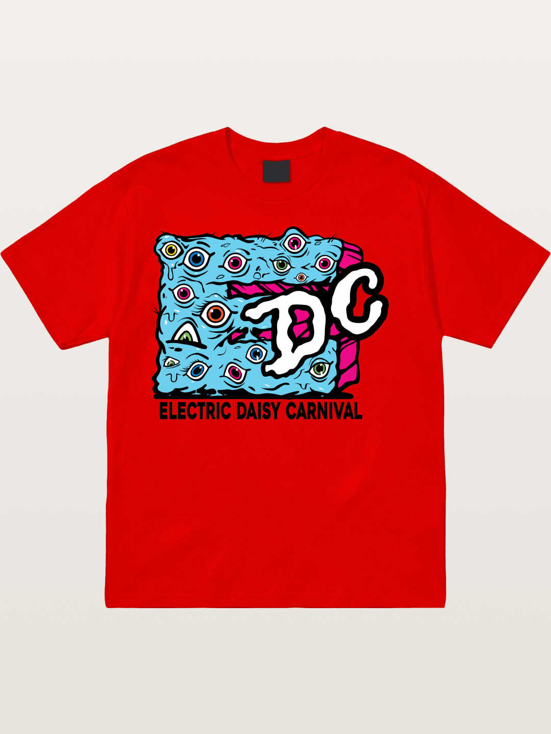 EDC Trippy Eye Daisy Print Cotton T-shirt