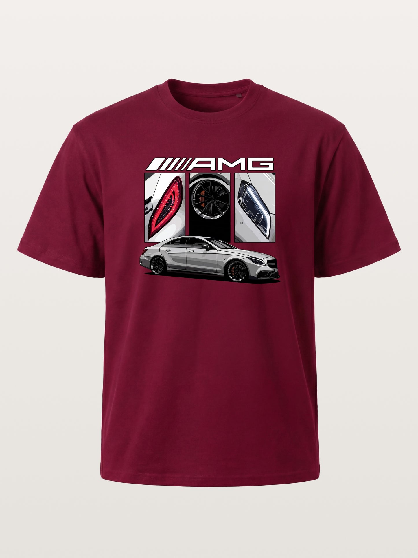 AMG Coupe Split Body Component Collage Gildan T-shirt