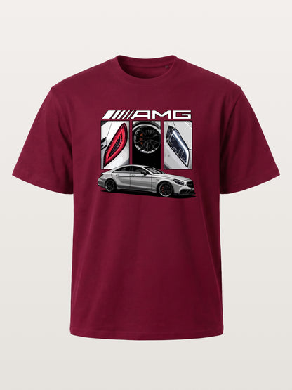 AMG Coupe Split Body Component Collage Gildan T-shirt