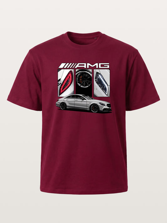 AMG Coupe Split Body Component Collage Gildan T-shirt